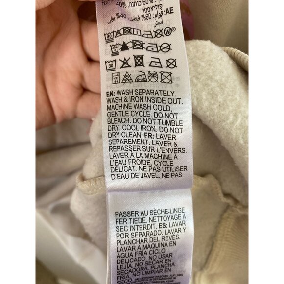 Roxy Womens 1990 Crewneck‎ Sweatshirt S Beige Palm Tree Graphic Cotton/polyester - Picture 6 of 8